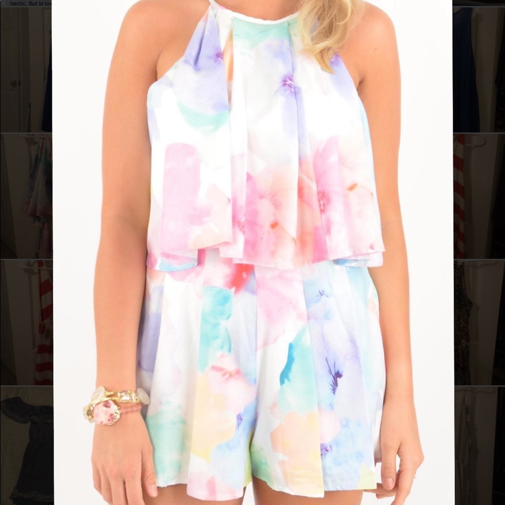 L’atiste Watercolor Floral Romper